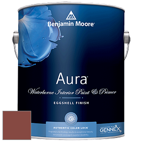 Benjamin Moore Aura 524 Waterborne Interior Eggshell Finish краска цвет 2091-20 Rustic Brick