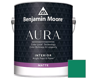 Краска Benjamin Moore Aura Interior Paint - Matte (522) цвет 2045-20 Lawn Green