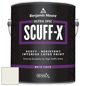Benjamin Moore 484 Ultra Spec SCUFF-X Interior Matte Finish краска цвет OC-45 Swiss Coffee
