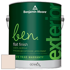 Benjamin Moore Ben 541 Waterborne Exterior Flat Finish краска цвет 1156 Puppy Paws