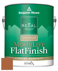 Benjamin Moore W105 Regal Select Exterior Paint-MoorLife Flat Finish краска цвет 2166-10 Gold Rush