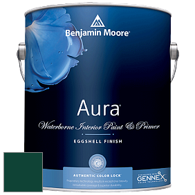 Benjamin Moore Aura 524 Waterborne Interior Eggshell Finish краска цвет RAL 6005 