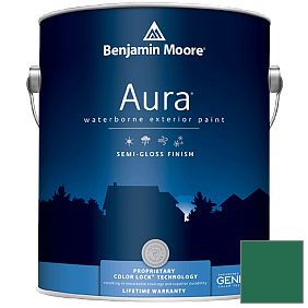 Краска Aura Waterborne Exterior Semi-Gloss Finish (632) цвет 2044-10 Green
