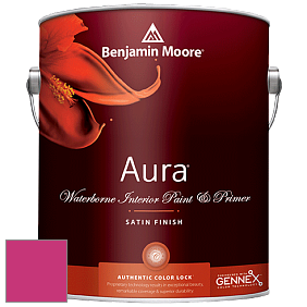 Benjamin Moore Aura 526 Waterborne Interior Satin Finish покрытие цвет RAL 4010 