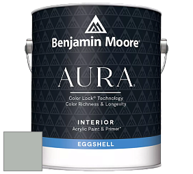 Benjamin Moore Aura 524 Waterborne Interior Eggshell Finish краска цвет 1571 Imperial Gray