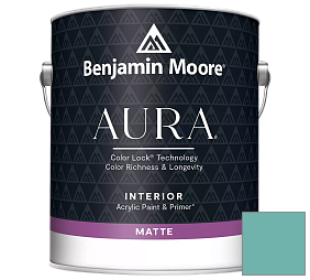 Краска Benjamin Moore Aura Interior Paint - Matte (522) цвет 670 Gulf Stream