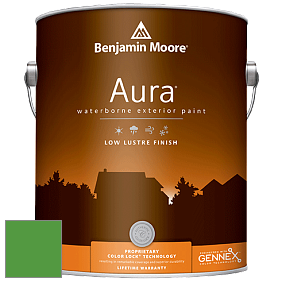 Benjamin Moore Aura 634 Waterborne Exterior Low Lustre Finish краска цвет 2033-20 Peppermint Leaf