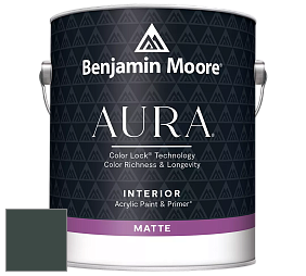 Benjamin Moore Aura 522 Interior Paint - Matte краска цвет NCS S 8010-B90G 