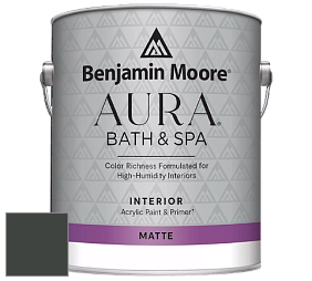 Benjamin Moore Aura 532 Bath & Spa Waterborne Interior Paint Matte Finish краска цвет NCS S 8505-G20Y 