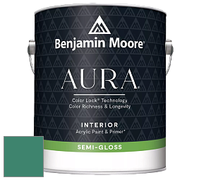 Benjamin Moore Aura 528 Waterborne Interior Semi-gloss Finish краска цвет NCS S 4040-B90G 