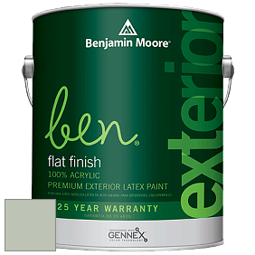 Benjamin Moore Ben 541 Waterborne Exterior Flat Finish краска цвет 465 Antique Jade