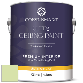 COLOR SMART CS 758 ULTRA CEILING PAINT ультраматовая краска цвет NCS S 0530-G40Y 