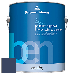 Benjamin Moore Ben W626 Premium Interior Latex Eggshell краска цвет 2064-10 Bold Blue