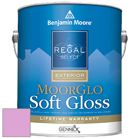 Benjamin Moore W096 Regal Select Exterior Paint-Moor GloSoft Gloss Finish краска цвет 2077-50 Pretty Pink