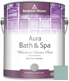 Краска Benjamin Moore Aura Bath & Spa Interior Paint Matte Finish (532) цвет 710 Kensington Green