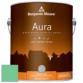 Benjamin Moore Aura 634 Waterborne Exterior Low Lustre Finish краска цвет 2037-40 Adam Green
