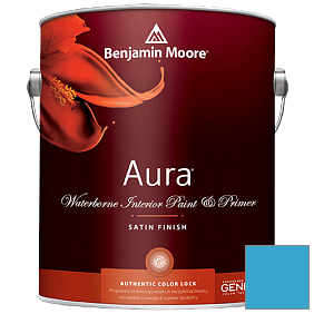 Краска Aura Waterborne Interior Satin Finish (526) цвет 790 Bayberry Blue