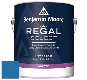 Benjamin Moore 548 IRegal Select Interior Paint - Matte краска цвет 2065-30 Brilliant Blue