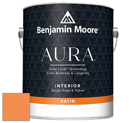 Benjamin Moore Aura 526 Waterborne Interior Satin Finish покрытие цвет 133 New Dawn