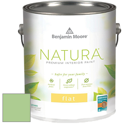 Benjamin Moore 512 Natura Interior Flat Finish матовая краска цвет 550 Paradise Hills Green