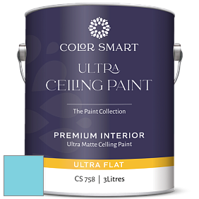 COLOR SMART CS 758 ULTRA CEILING PAINT ультраматовая краска цвет NCS S 0540-B10G 