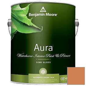 Краска Aura Waterborne Interior Semi-gloss Finish (528) цвет 119 Cornucopia Tan
