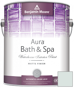 Краска Benjamin Moore Aura Bath & Spa Interior Paint Matte Finish (532) цвет 715 In Your Eyes