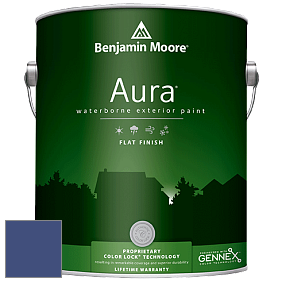 Benjamin Moore Aura 629 Waterborne Exterior Flat Finish краска цвет 2067-20 Starry Night Blue