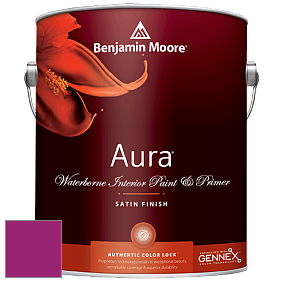 Benjamin Moore Aura 526 Waterborne Interior Satin Finish покрытие цвет RAL 4006 