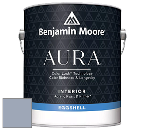 Benjamin Moore Aura 524 Waterborne Interior Eggshell Finish краска цвет 1439 Yukon Sky
