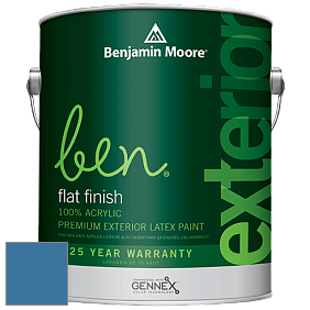 Benjamin Moore Ben 541 Waterborne Exterior Flat Finish краска цвет 811 Old Glory