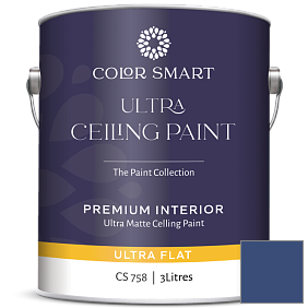 Краска COLOR SMART CS 758 ULTRA CEILING PAINT ультраматовая краска цвет 2066-10 Blue
