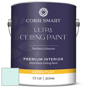 COLOR SMART CS 758 ULTRA CEILING PAINT ультраматовая краска цвет 2048-70 Barely Teal