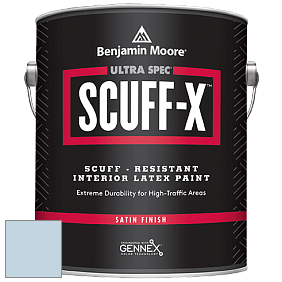 Benjamin Moore 486 Ultra Spec SCUFF-X Interior Satin Finish краска цвет 820 Misty Blue