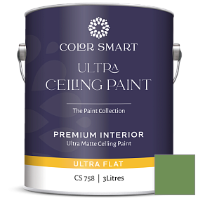 Краска COLOR SMART CS 758 ULTRA CEILING PAINT ультраматовая краска цвет 553 Richmond Green