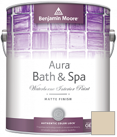 Краска Benjamin Moore Aura Bath & Spa Interior Paint Matte Finish (532) цвет 240 Delaware Putty