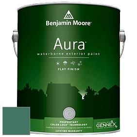 Benjamin Moore Aura 629 Waterborne Exterior Flat Finish краска цвет 623 Deep Sea