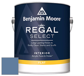 Benjamin Moore 547 Regal Select Waterborne Interior Flat Finish краска цвет NCS S 4030-R80B 