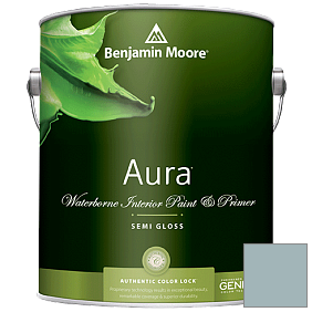 Краска Aura Waterborne Interior Semi-gloss Finish (528) цвет 2136-50 Colorado Gray