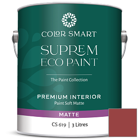 Краска COLOR SMART CS 619 SUPREM ECO PAINT матовая краска цвет 2007-10 Smoldering Red