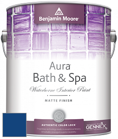 Benjamin Moore Aura 532 Bath & Spa Waterborne Interior Paint Matte Finish краска цвет RAL 5010 