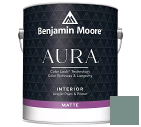 Краска Benjamin Moore Aura Interior Paint - Matte (522) цвет 691 Dartsmouth Green