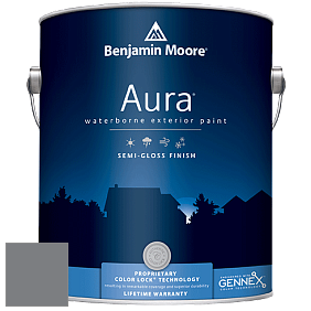 Benjamin Moore Aura 632 Waterborne Exterior Semi-Gloss Finish краска цвет 2121-20 Steel Wool