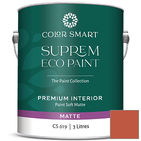Краска COLOR SMART CS 619 SUPREM ECO PAINT матовая краска цвет 2169-10 Racing Orange