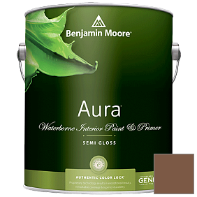 Краска Aura Waterborne Interior Semi-gloss Finish (528) цвет 2164-20 Marsh Brown