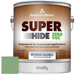 Benjamin Moore 357 Super Hide Zero Voc Interior Eggshell краска цвет 565 Aurora Borealis