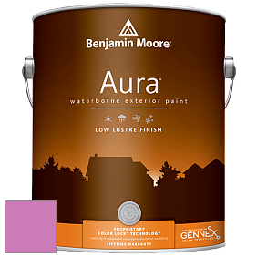 Benjamin Moore Aura 634 Waterborne Exterior Low Lustre Finish краска цвет 2077-40 Spring Azalea