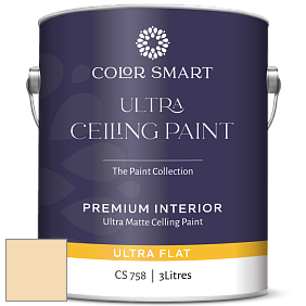 COLOR SMART CS 758 ULTRA CEILING PAINT ультраматовая краска цвет 198 Cornsilk