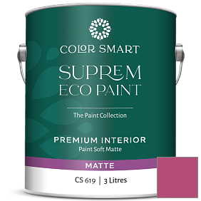 Краска COLOR SMART CS 619 SUPREM ECO PAINT матовая краска цвет 2079-30 Peony