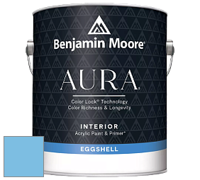Benjamin Moore Aura 524 Waterborne Interior Eggshell Finish краска цвет 2064-50 Costa Rica Blue